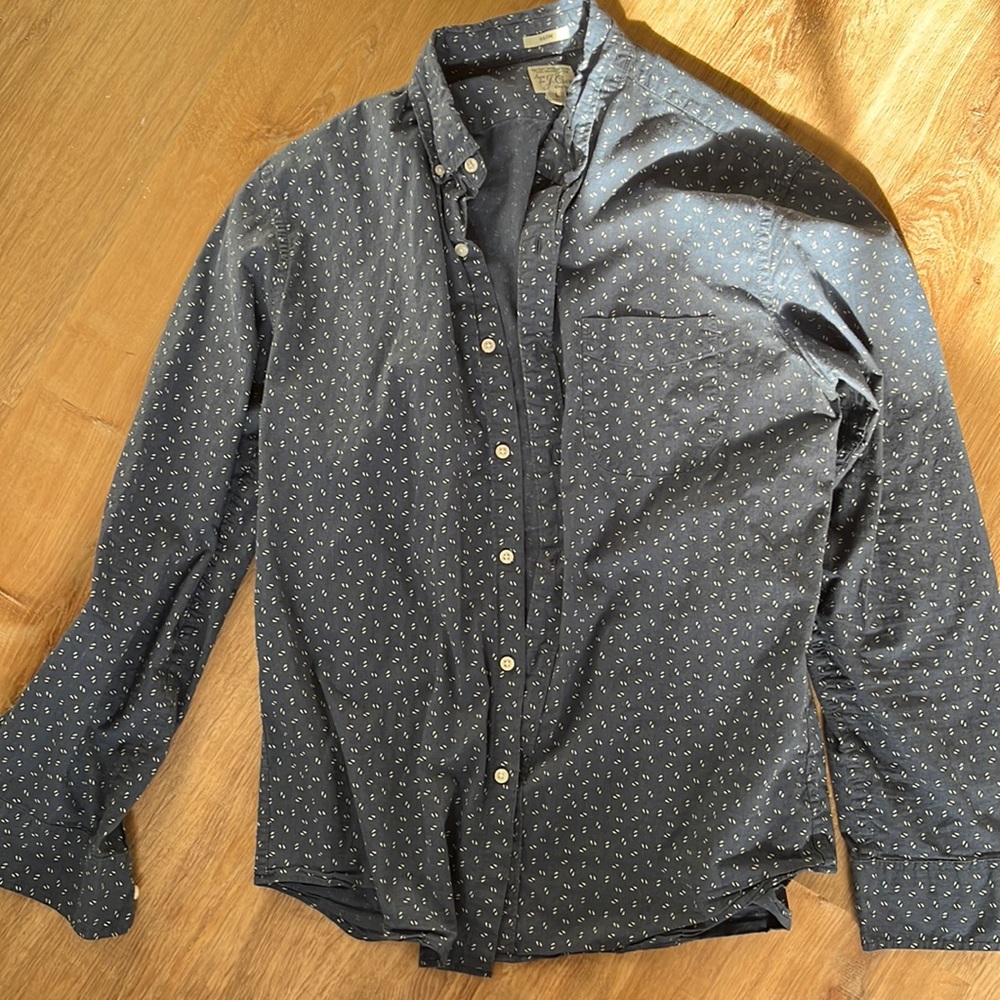 J crew Large slim stretch dress shirt in excellent condition